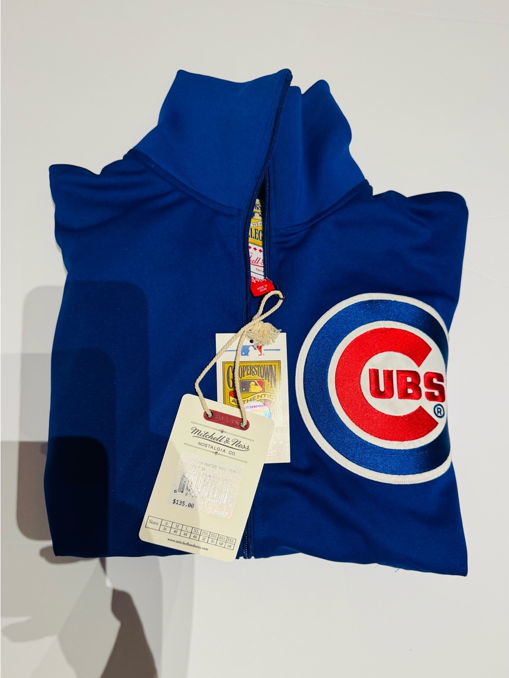 Mitchell & Ness Royal Blue Chicago Crew Jacket
